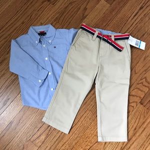 Tommy Hilfiger dress pants and shirt size 24 m